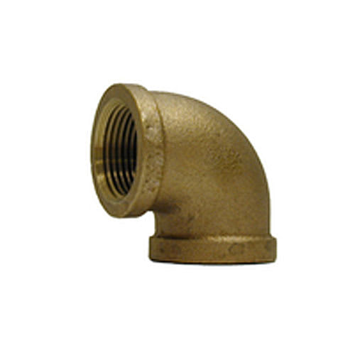 Coude 90° en laiton 3/4 po