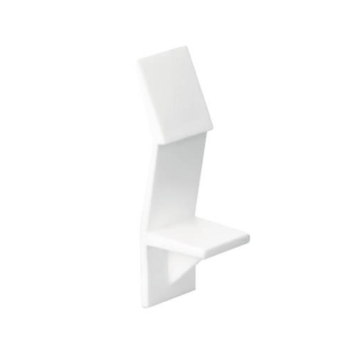 Supports en plastique pour tablette avec retenues blancs Pqt/8