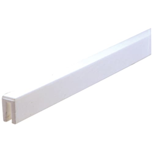 Moulure rainurée à treillis U blanche 8 pi