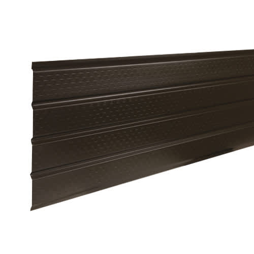 Soffite en aluminium ventilé calibre robuste brun commercial 16 po x 12 pi