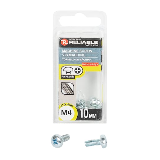 Machine Bolts M4, 10 mm Pkg/9