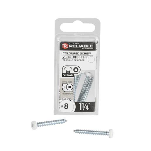Metal Pan Head n° 8 Screw 1 1/4 in. Pkg/8