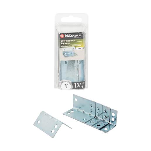 Double Furniture Corner Braces 1 3/4 in. Pkg/5