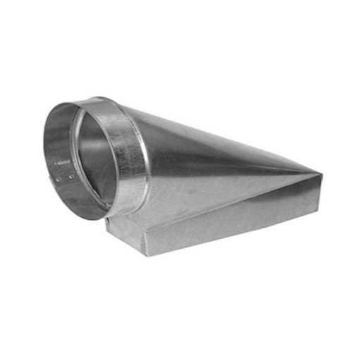 Galvanized End Boot 4 in. x 10 in. x 4 in.