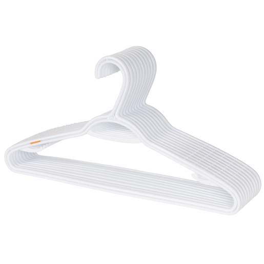 Plastic Clothes Hangers Pkg/10