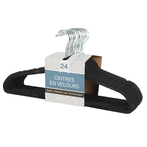 Cintres en velours Pqt/24