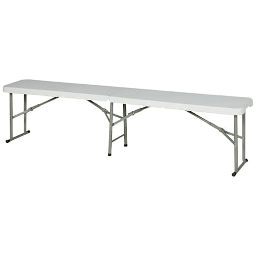 Folding Bench White 70 7/8 in.