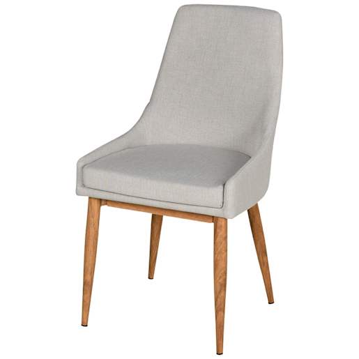 Chaise de salle à manger Iris grise pâle VERTUO