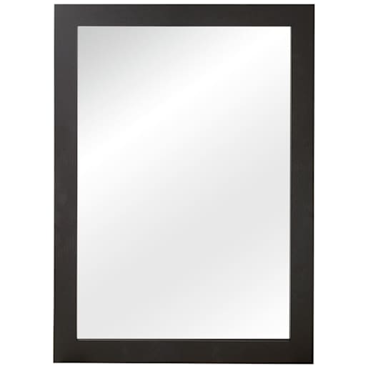 Rectangular Mirror with Frame Black 28 in. x 40 in.