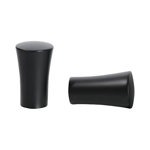 VERTUO Conik Curtain Rod Finials Black Pkg/2