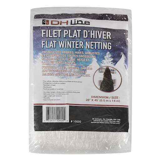 Filet de protection hivernale 20 po x 45 pi
