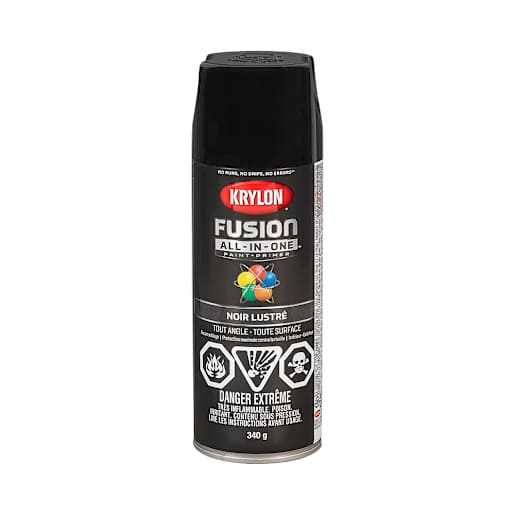 Fusion All-In-One Paint & Primer Gloss Black 340 g