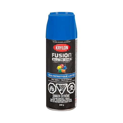 Peinture et apprêt Fusion All-In-One bleu patriotique lustré 340 g