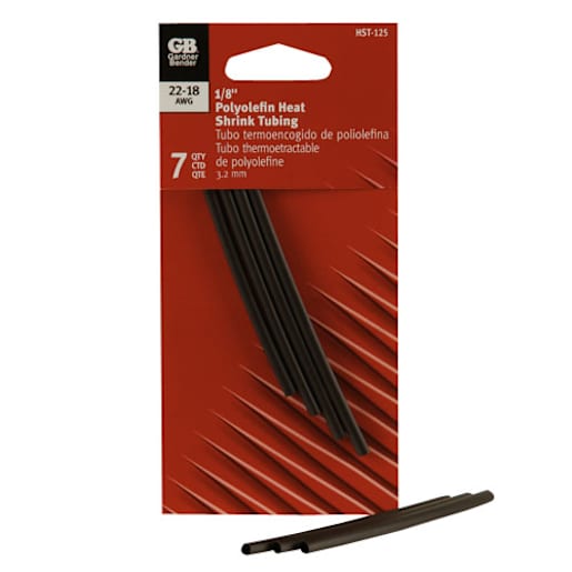Gaines thermorétractables 1/8 po (3,2 mm) Pqt/7