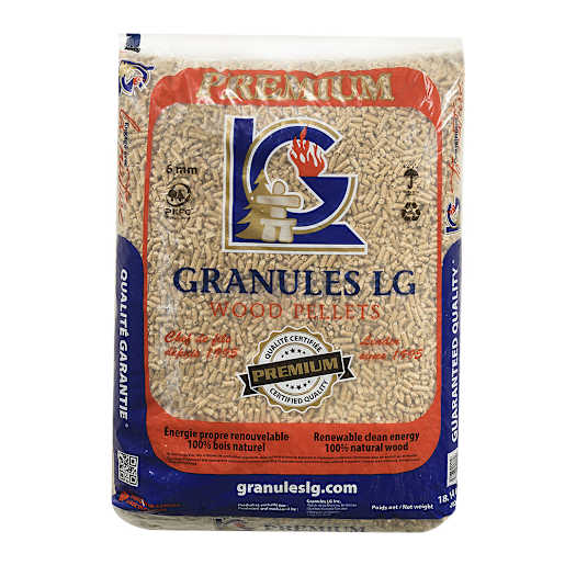 Granules de bois pour poêle 40 lb