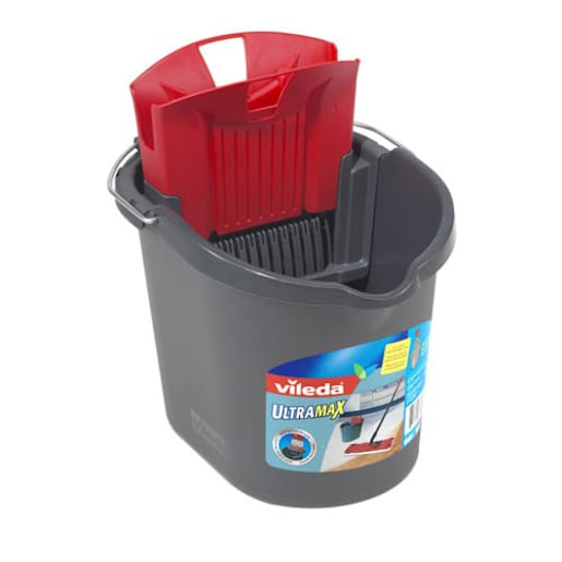 Seau gradué en plastique avec essoreuse UltraMax 10 L VILEDA