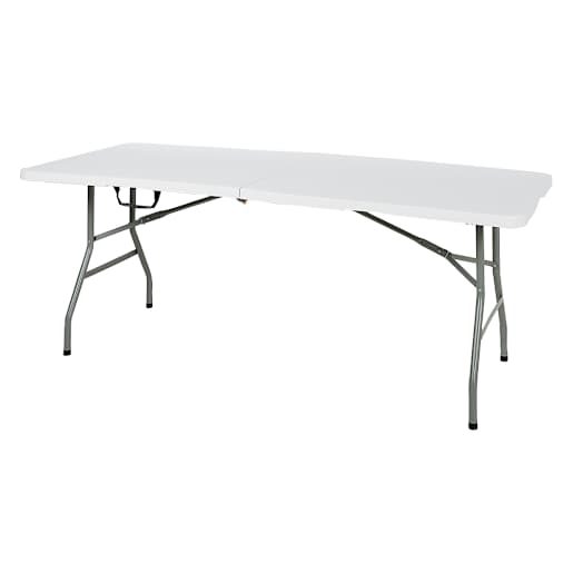 Table pliante blanche 70 7/8 po PRATICO