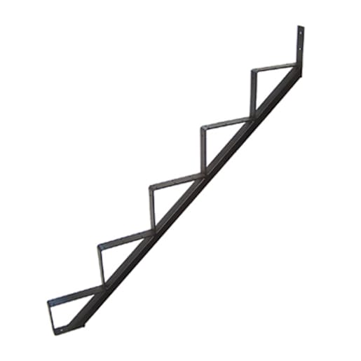PYLEX 5-Step Black Steel Stair Stringer