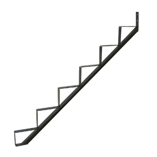 PYLEX 6-Step Black Steel Stair Stringer