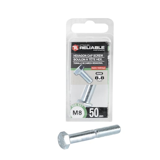 Metric Hex Bolts M8 x 50 mm Pkg/2
