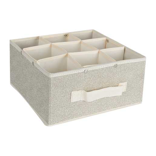 Modular Storage Basket Beige 10 5/8 in.