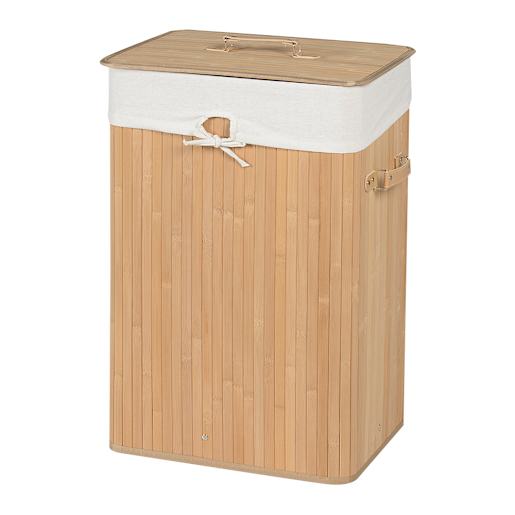 Panier à linge en bambou naturel