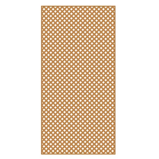 Cedar PVC Privacy Lattice 4 ft.x 8 ft.