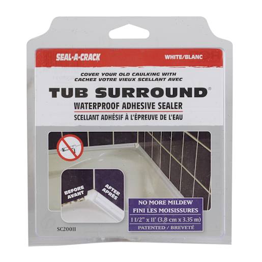 Tub and Wall Adhesive Sealer 1 1/2 in. x 11 ft.