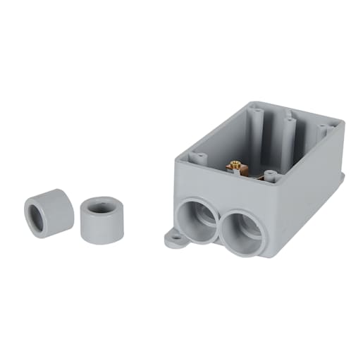 Single Gang PVC FSS Box 1/2 in. - 3/4 in.