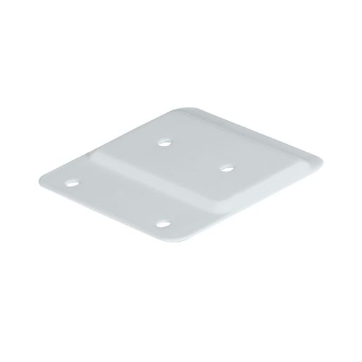 PYLEX Horizontal PatioAnchor Plate White 2 in. x 4 in.
