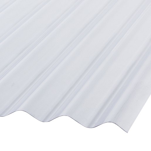 Palruf Clear Corrugated PVC Panel 2 ft. x 12 ft.