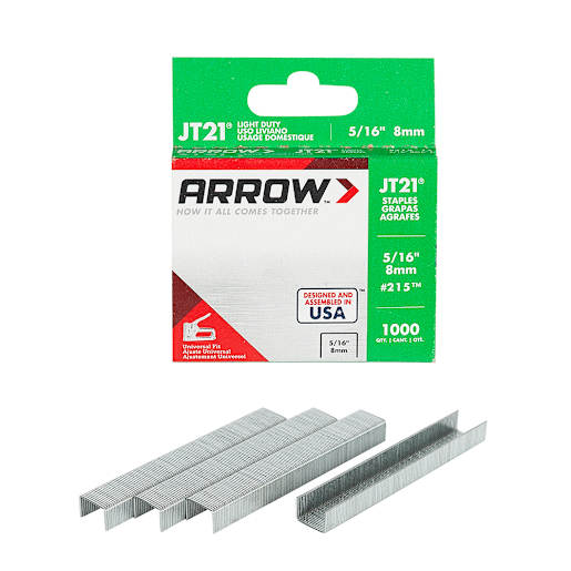 Agrafes JT21, 5/16 po Pqt/1 000