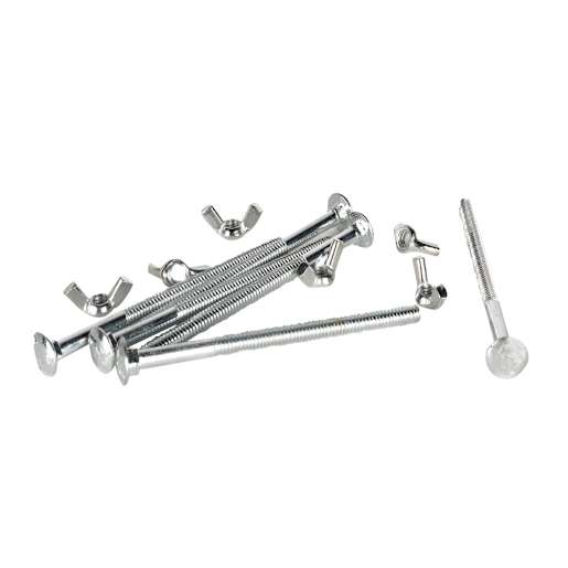 Bolts & Nuts for Car Shelter 1/4 in. x 4 in. Pkg/6