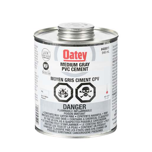 Grey PVC Glue 946 ml