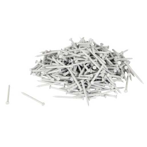 White Panel Board Nails - 1 in. (Box of 160)