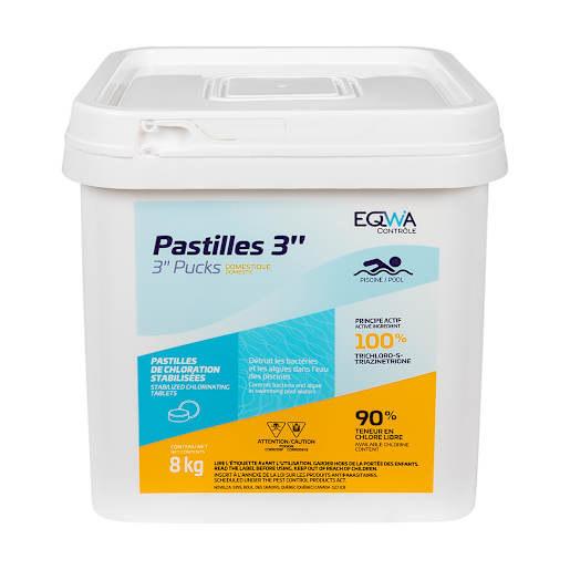 Chlorine Pucks 3 in., 8 kg