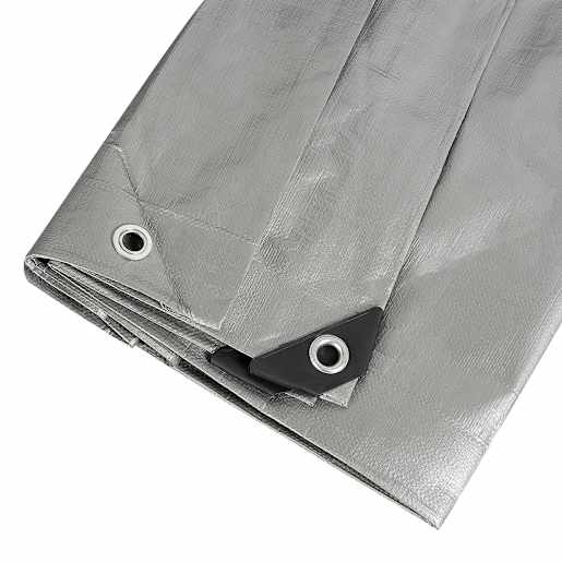 NEKTRA Industrial Tarp Grey 8 ft. x 10 ft.