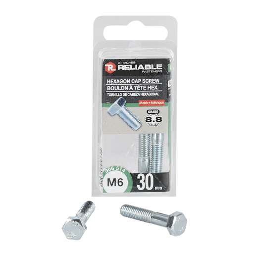 Metric Hex Bolts M6 x 30 mm Pkg/4