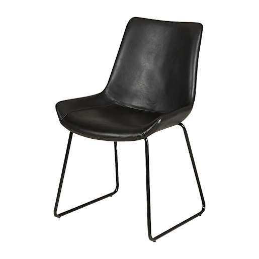 Chaise de salle à manger Melly noire VERTUO