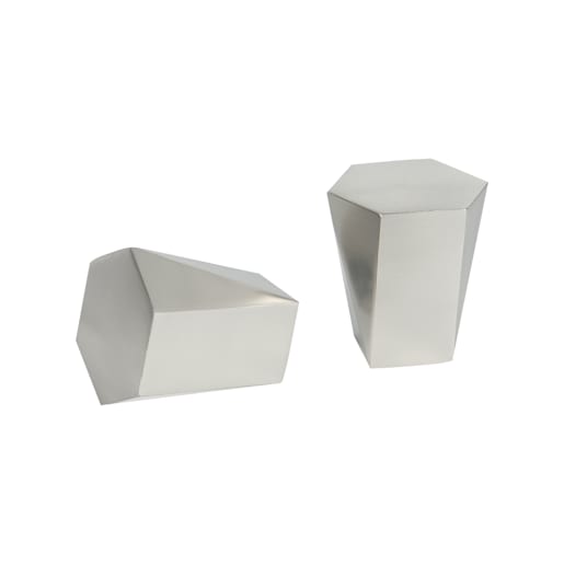 Embouts pour tringle à rideaux Odé acier inoxydable Pqt/2 VERTUO
