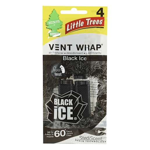 Black Ice Car Air Freshener Pkg/4