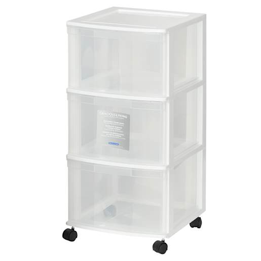3-Drawer Storage Unit 12 in. x 13 1/4 in. x 24 1/4 in.