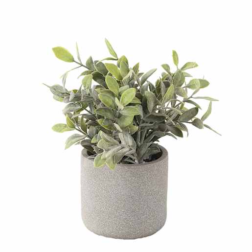 VERTUO Artificial Melon Seed Plant with Grey Pot