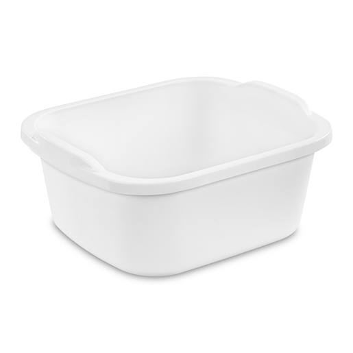 Bac à vaisselle en plastique blanc 11,4 L