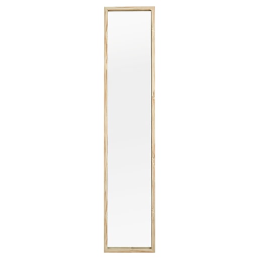 Condo Rectangular Mirror with natural Wood Fibre Frame  14 in. x 70 in.
