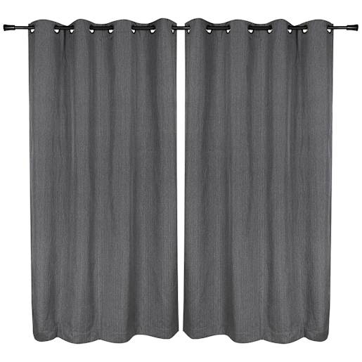 VERTUO Blackout Grommet Curtains Grey 54 in. x 84 in. Pkg/2