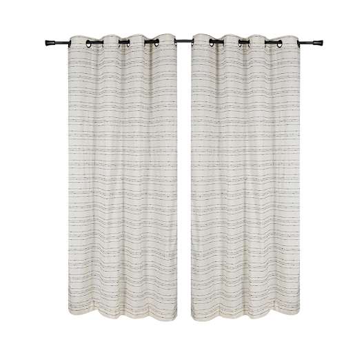 VERTUO Semi-Opaque Grommet Curtains Maroc 54 in. x 84 in. Pkg/2