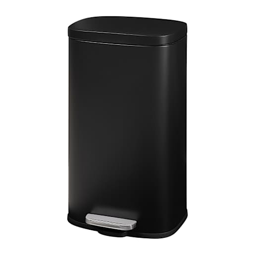 NEKTRA Step Trash Bin Black 30 L