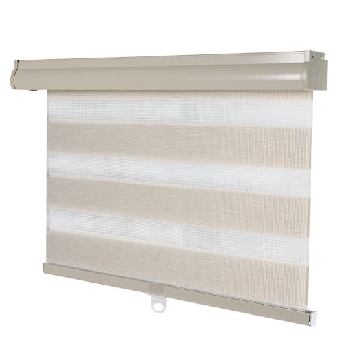 Toile à rouleau à bandes alternées 44 po x 84 po beige VERTUO