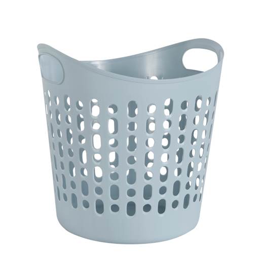 Plastic Laundry Basket Blue 32 L